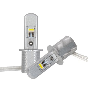 These H3 LED Bulbs are fanless and deliver 5,000 lumens per set at 6500K.  