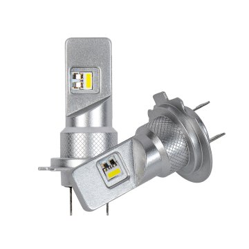 These H7 LED Bulbs are fanless and deliver 5,000 lumens per set at 6500K.  