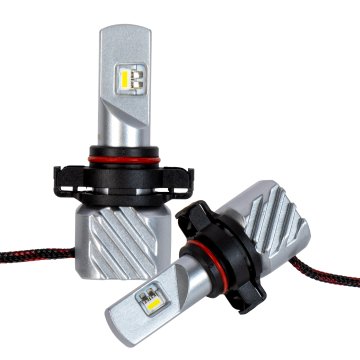 These PSX24W / 2504 LED Fog Light Bulbs are fanless and deliver 5,000 lumens per set at 6500K.  