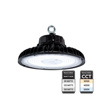 UFO LED High Bay - Sensor Ready - Selectable Wattage and CCT - Up To 24,000 Lumens - 80W / 120W / 150W - 3000K / 4000K / 5000K - Optional Networked Lighting Controls                            
                        