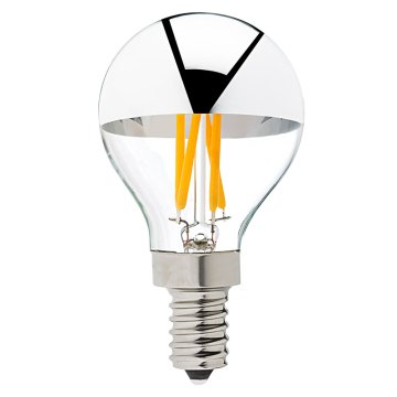 G14 Candelabra LED Filament Bulb - Silver-Tipped - 40W Equivalent - Dimmable - 275 Lumens - Ultra Warm White