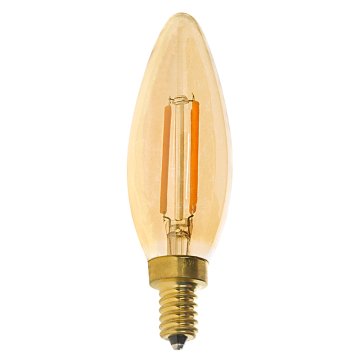 LED Filament Bulb - Gold Tint B10 LED Candelabra Bulb with 4 Watt Filament LED - Dimmable