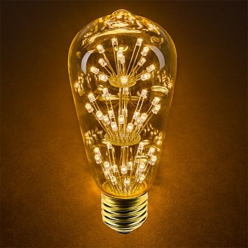 LED Fireworks Bulb - ST18 Decorative Fireworks LED Bulb - Dimmable
