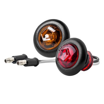 RMPC series LED Mini Round Marker Lamp: Available In Red & Amber