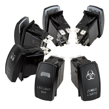 LED Rocker Switch with Legend