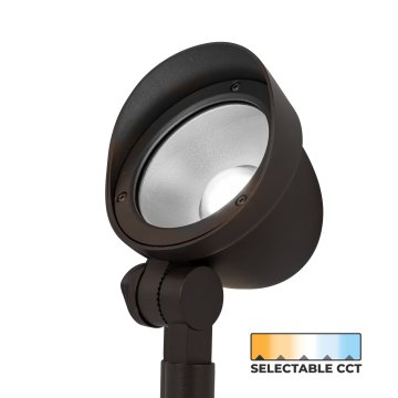 12W Selectable CCT LED Landscape Flood Light - Up to 1000 Lumens - Low Voltage