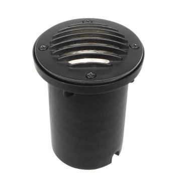 Cast Aluminum LED-Ready Louvered In-Ground Well Light - Optional MR16 Bulb - 2700K / 3000K / 4000K / 6500K