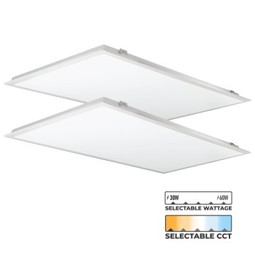 2'x4' Backlit Panel Light has selectable wattage and CCT