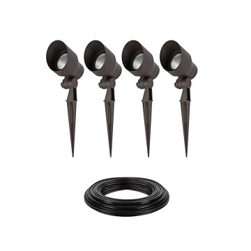 LED Landscape Lighting Expansion Kit - (4) 5W Integrated LED Spotlights