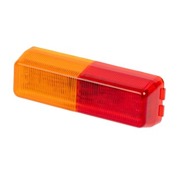 Rectangular LED Truck and Trailer Light - LED Side Clearance Light - 2-Pin Connector - Surface/Fender Mount