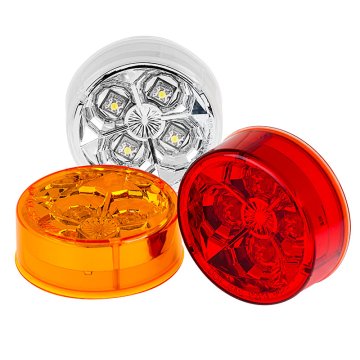 M4-HB series High Brightness 2.5in Round LED Marker Lamp: Available In White, Red & Amber 