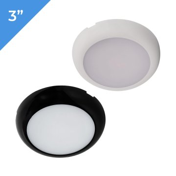 4W LED Puck Light - 3" Round - 325 Lumens - Warm White / Cool White