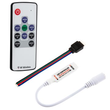 MCBRF-RGB4 Mini RGB Controller with RF Remote