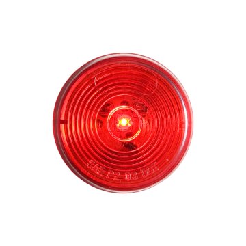 Optronics LED Clearance or Side Marker Light - Submersible - 1 LED - 2" Round - Amber / Red