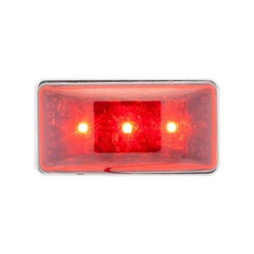 Optronics LED Clearance or Side Marker Light - Submersible - 3 LEDs - Rectangle - Amber / Red