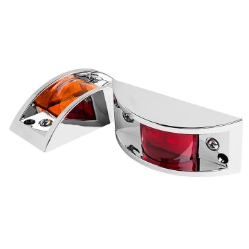 Armored LED Clearance and Side Marker Light - 4-7/8" Rectangle - 6 LEDs