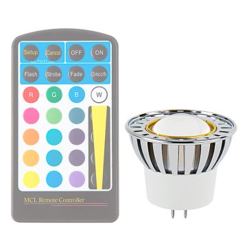 Color-Changing MR16 LED Bulb - 10 Watt Equivalent - RGB LED Spotlight Bulb - Remote Sold Separately