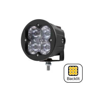                 3" Round LED Pod Light - Amber Backlit - Driving / Fog Beam - 20W - 2,000 Lumens - Single / 2-Pack                                        
                        