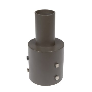 4" Round Pole to Vertical Tenon Adapter - 2-3/8" Diameter