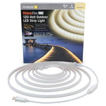 Armacost Lighting RibbonFlex Pro White 120V Outdoor LED Strip Light - 5m - 2700K / 3000K / 4000K
