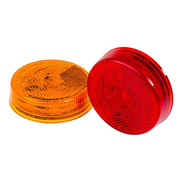 M4R series 2.5in Round LED Marker Lamp: Available In Red & Amber