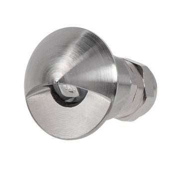 RGB Recessed LED Step / Deck Light - 12V Stainless Steel Eyelid Light - Single / 6-Pack
