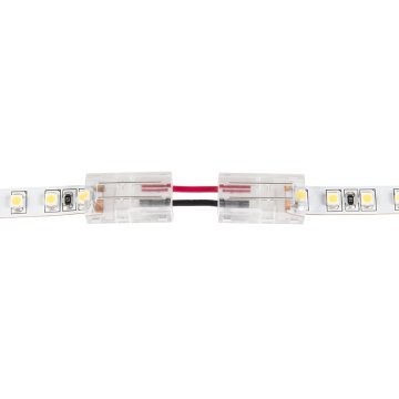Solderless Clamp-On Up / Down ‘L’ Wire Connector - 8mm Single Color LED Strip Lights