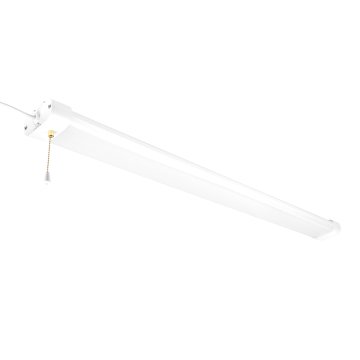The 4ft Linkable 40W LED Shop Light with Pull Chain is shown.