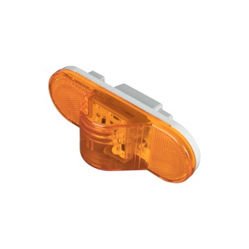 Optronics Mid-Ship Turn Signal and Side Marker LED Light - Submersible - 9 LEDs - Amber