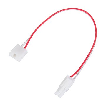 LED Strip Light to Male LC2 Locking Connector Cable - 10mm Single Color Strips - 8&quot;