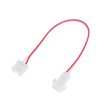 LED Strip Light to Female LC2 Locking Connector Cable - 10mm Single Color Strips - 8&quot;