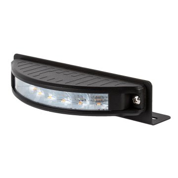 180° LED Mini Strobe Light - Amber/White LED Emergency Light - 18W
