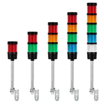 LED Signal Tower Stack Lights - L-bracket Mount with 240mm Pole