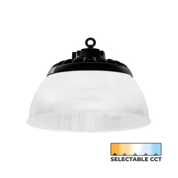 UFO LED High Bay Light with Reflector - Sensor Ready - Selectable Wattage - Selectable CCT - Up to 1,000 MH Equivalent - Up to 38,400 Lumens
