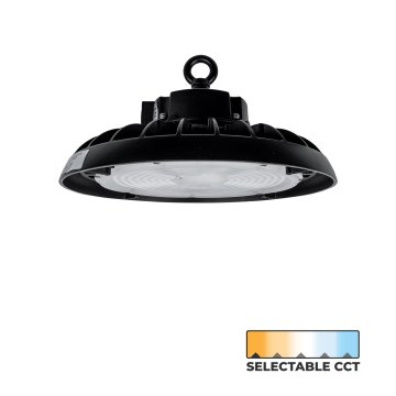 UFO LED High Bay Light - Sensor Ready - Selectable Wattage 150W / 200W / 240W - Selectable CCT 3500K / 4000K / 5000K - Up to 1,000 MH Equivalent - Up to 38,400 Lumens