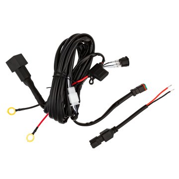 Heavy Duty LED Light Wiring Harness with Switch and Relay - Single Output - DT Connector - 22 Amps