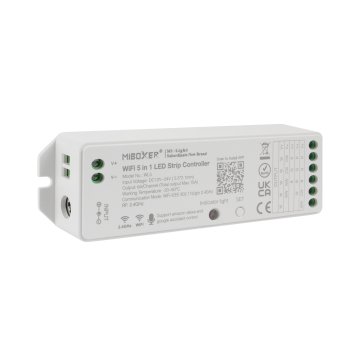 MiBoxer RGB+CCT LED Controller - Hubless - 6 Amps/Channel - 12-24 VDC - Optional Remote