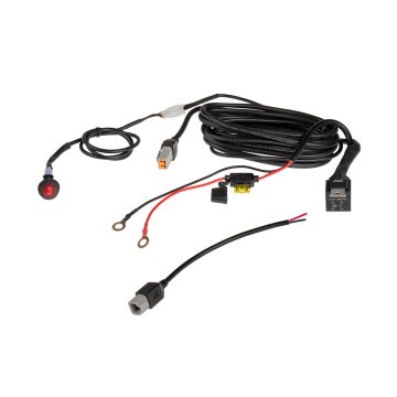 LED Light Wiring Harness with Weatherproof Switch and Relay - Single Channel, ATP Connector