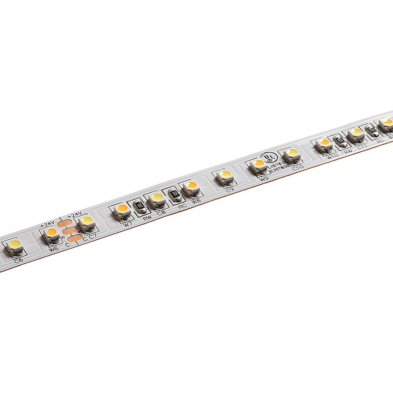 5m Tunable White LED Strip Light - Color-Changing LED Tape Light - 12V/24V  - IP20