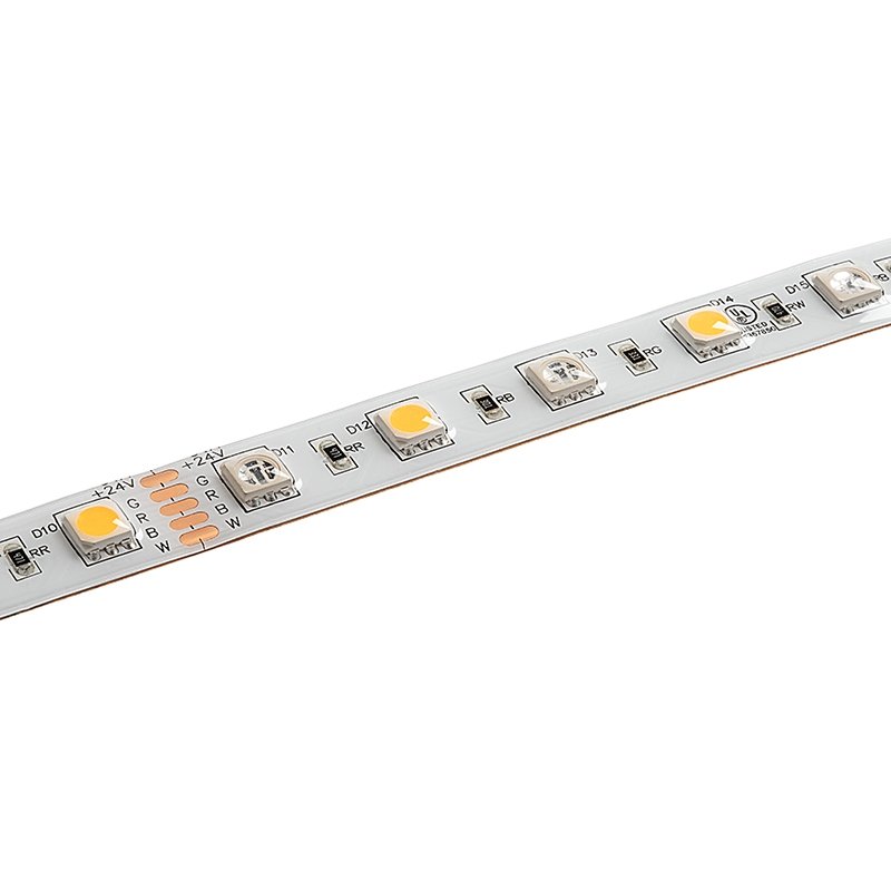 5m RGB+W LED Strip Light - Color-Changing LED Tape Light - 12V / 24V - IP64  Weatherproof - 3000K / 4000K / 6500K - 196.9in (16.40ft)