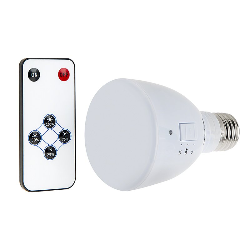 LED Emergency Light Bulb for Power Outages - Rechargeable Battery