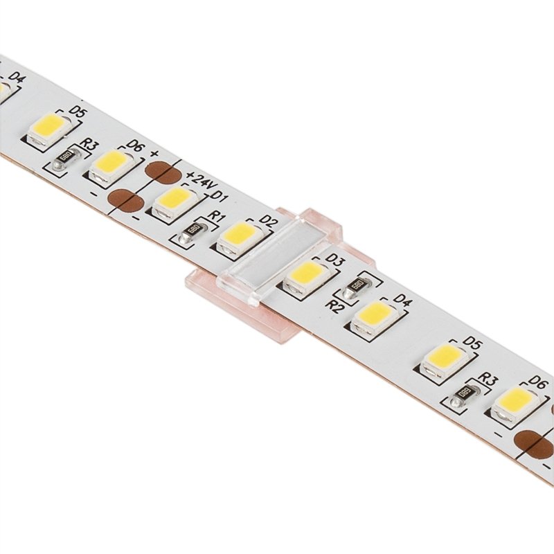 10mm LED Strip Light Mounting Clips With Adhesive Backing - 10 Pack
