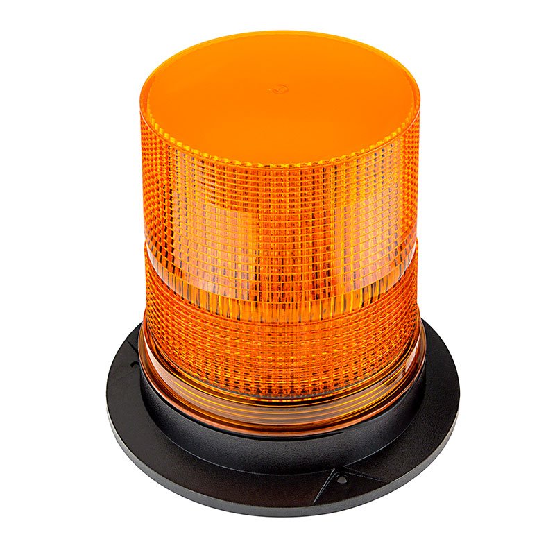 6-3/4 Amber LED Strobe Light Beacon - Double Flash Pattern - Amber