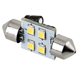 DE3175 LED Light Bulb - (4) SMD LED Festoon Bulb - 3022 Base - Single / 6-Pack
