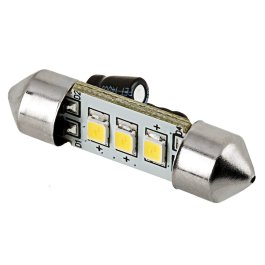 3710 LED Bulb - 3 SMD LED Festoon - 38mm - Single / 6-Pack
