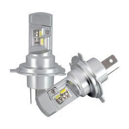 H4 / 9003 LED Bulbs - Dual Beam - Fanless - 5,000 Lumens/Set - 6500K