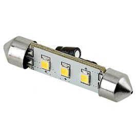 6451 LED Bulb - 3 SMD LED Festoon - 42mm - Single / 6-Pack