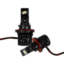 H13 / 9008 LED Bulbs - Dual Beam - 6,000 Lumens - 6500K