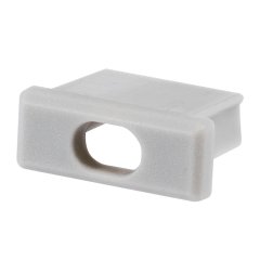 MICRO-ALU End Cap with Hole - Surface Mount Wire Hole