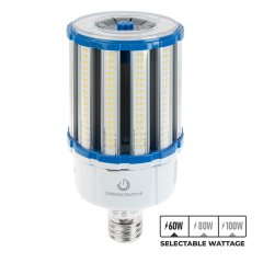 Green Creative 100W HID LED Retrofit Bulb - Post Top Lamp - EX39 Base - Selectable Wattage - Up To 11,700 Lumens - 277V - 60W / 80W / 100W - 5000K